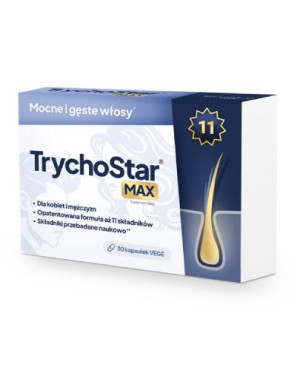 TrychoStar Max, kapsułki wegetariańskie, 30 sztuk