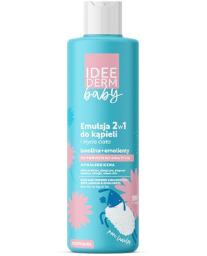 Ideederm Baby Emulsja 2w1 do kąpieli i mycia ciała 400 ml