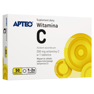 Apteo Witamina C 200 mg 50 tabletek