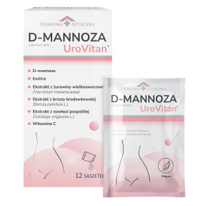 Domowa Apteczka, D-Mannoza UroVitan, proszek, 12 saszetek