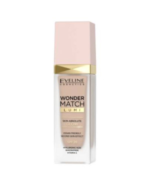 EVELINE Wonder Match Lumi Luksusowy podkład rozświetlający do twarzy z witaminą C 25, 30 ml