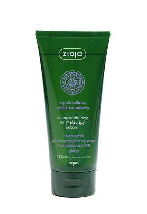 ZIAJA Szampon ziołowy normalizujący sebum - topola osikowa olejek lawendowy - 200 ml