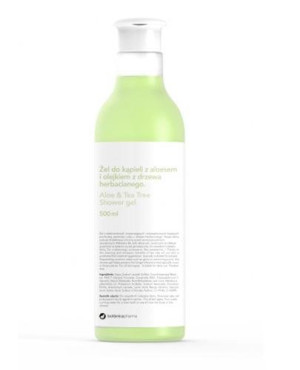 BOTANICAPHARMA Żel do kąpieli z aloesem i olejkiem z drzewa herbacianego - 500 ml