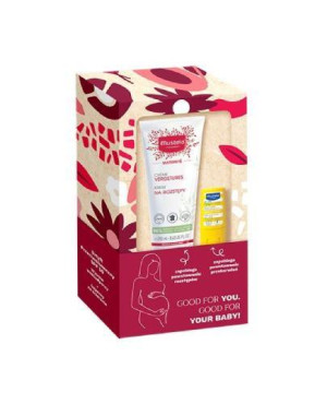 Mustela Zestaw Maternite Krem na rozstępy, 250 ml + Sztyft przeciwsłoneczny SPF 50, 9 ml