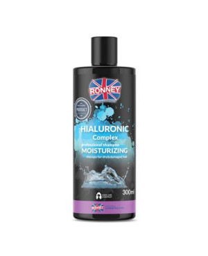 Ronney Professional Shampoo Hialuronic Complex Moinsturizing Szampon nawilżający do włosów suchych i zniszczonych, 300 ml