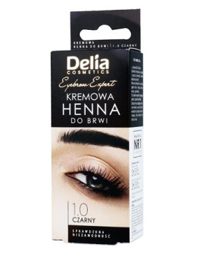 Delia Kremowa henna do brwi 1.0 czarny, 15 ml