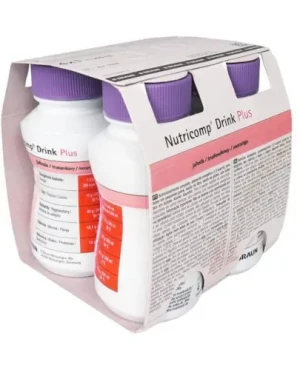 Nutricomp Drink Plus smak truskawkowy 4 x 200 ml