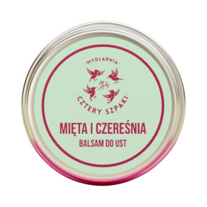 Mydlarnia Cztery Szpaki, Mięta i Czereśnia Balsam do ust, 15 ml