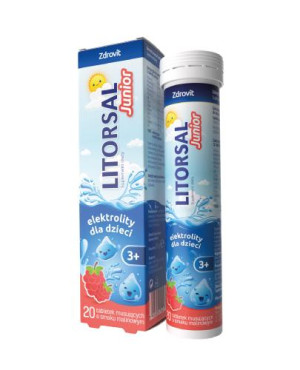 Zdrovit Litorsal Junior, tabletki musujące, 20 sztuk