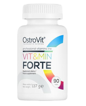 OstroVit Vit&Min Forte - 90 tabl. - cena, opinie, wskazania