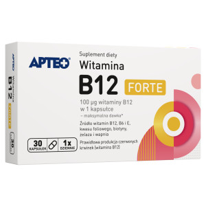 Apteo Witamina B12 Forte 30 kapsułek