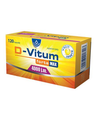 D-Vitum Forte Max 4000 j.m, kapsułki, 120 sztuk