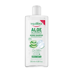 Equilibra, szampon nawilżający, aloes i kwas hialuronowy, 265 ml