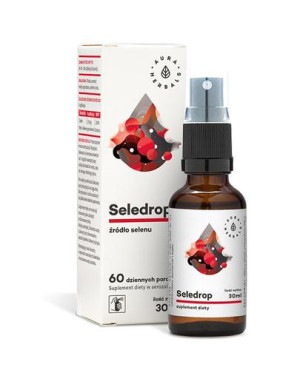Aura Herbals Seledrop źródło selenu - 30 ml Na tarczycę i układ odpornościowy - cena, opinie, stosowanie