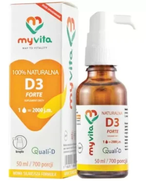 MyVita Naturalna D3 Forte witamina D 2000 j.m. krople 50 ml