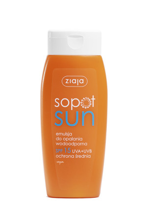 Ziaja Sopot Sun emulsja do opalania wodoodporna SPF15, 150 ml