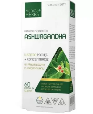 Medica Herbs Ashwagandha 60 kapsułek