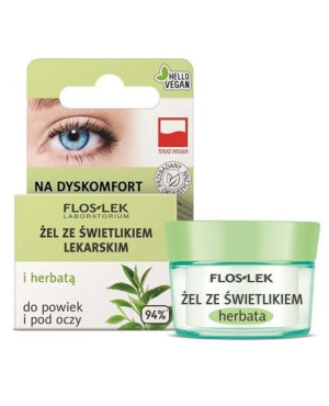 FLOS-LEK Żel pod oczy ze świetlikiem i herbatą - 10 g