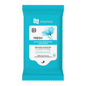 AA Intymna chusteczki do higieny intymnej fresh 20 sztuk
