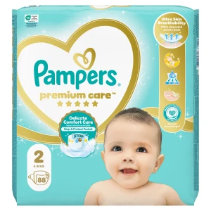 Pampers Premium Care pieluszki rozmiar 2, 4 kg - 8 kg, 88 sztuk
