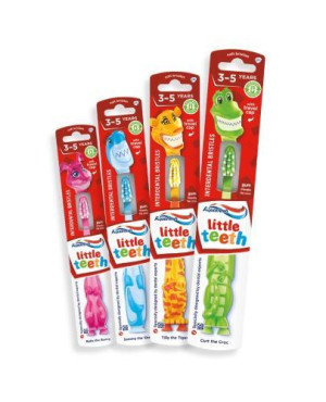 Aquafresh Little Teeth, szczoteczka do zębów dla dzieci 3-5 lat, 1 sztuka