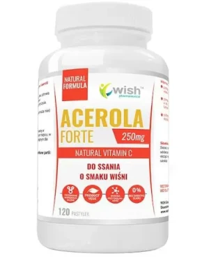 Wish Acerola Forte 250 mg naturalna witamina C 120 pastylek do ssania