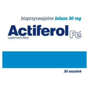 Actiferol Fe, 30 mg, proszek do rozpuszczenia w saszetkach, 30 sztuk