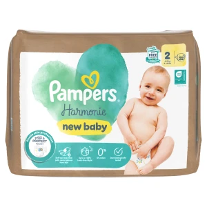 Pampers Harmonie Baby Pieluszki, rozmiar 2, 4 kg-8 kg, 32 sztuk