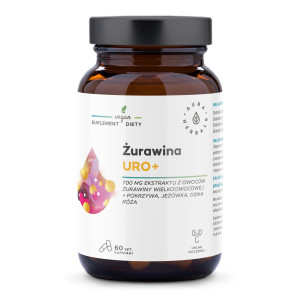 Aura Herbals, Żurawina Uro+, kapsułki, 60 sztuk