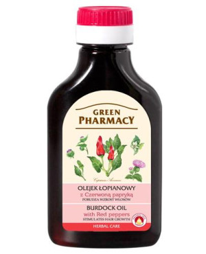 GREEN PHARMACY Olejek łopianowy z czerwoną papryką, 100 ml