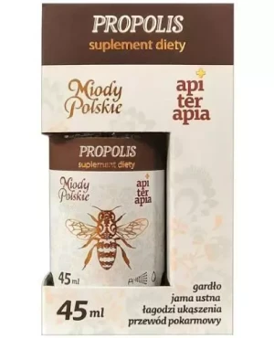 Miody Polskie Propolis forte 10 % ekstrakt propolisowy 45 ml