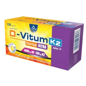 Oleofarm D-Vitum Forte K2 Ultra 4000 j.m., kapsułki, 120 sztuk