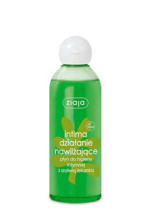 ZIAJA INTIMA, Działanie nawilżające Płyn do higieny intymnej z szałwią lekarską, 200 ml