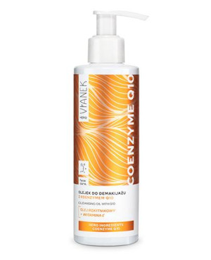 Vianek Hero Coenzyme Q10, Olejek do demakijażu z koenzymem Q10, 195 ml