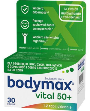 Bodymax Vital 50 +, tabletki, 30 sztuk