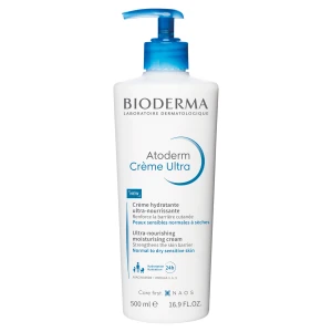 Bioderma Atoderm Crème Ultra, krem ultranawilżający, dla skóry normalnej, suchej i wrażliwej, 500 ml