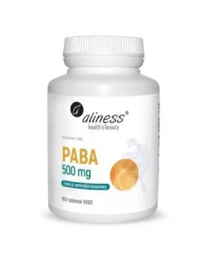 Aliness Paba (kwas p-aminobenzoesowy) 500 mg, tabletki vege, 100 sztuk