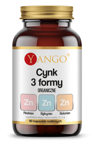 Cynk 3 formy, kapsułki, 90 sztuk