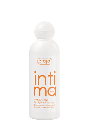 Ziaja Intima kremowy płyn do higieny intymnej z kwasem askorbinowym 200 ml