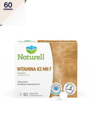 NATURELL Witamina K2 MK-7, tabletki do ssania, 60 sztuk