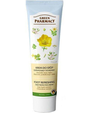 Green Pharmacy Krem do stóp odświeżający ochronny, 100 ml