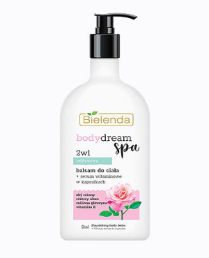 BIELENDA BODY DREAM SPA 2w1 Odżywczy balsam do ciała + Serum witaminowe w kapsułkach, 350 ml
