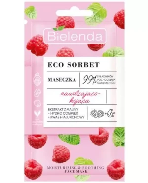 Bielenda Eco Sorbet Malina maseczka nawilżająco-kojąca 8 g