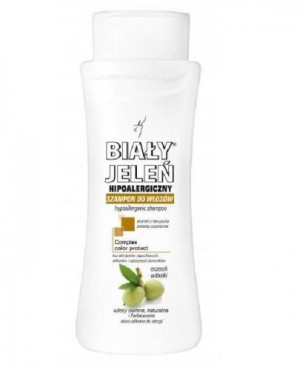 BIAŁY JELEŃ Hipoalergiczny szampon do włosów ciemnych naturalnych i farbowanych, 300 ml