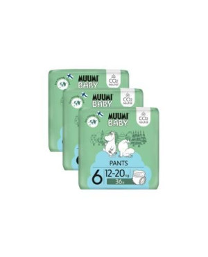 Muumi Baby Pants pieluchomajtki 6 Junior 12-20 kg, 108 sztuk