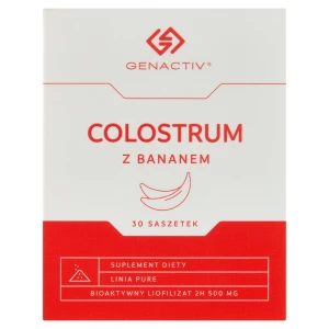 Genactiv, Colostrum z bananem, saszetki, 30 sztuk
