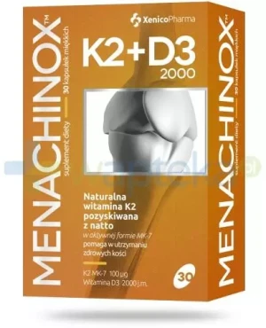 Menachinox K2 + D3 2000 witamina K2 30 kapsułek Xenico