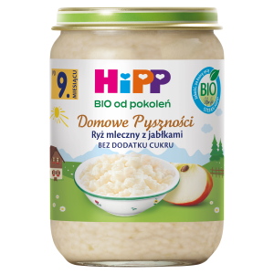 HiPP BIO od pokoleń, Ryż mleczny z jabłkami, po 9. m-cu, 200 g