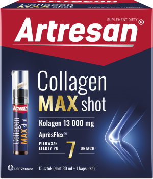 Artresan Collagen Max Shot, 450 ml + 15 kapsułek