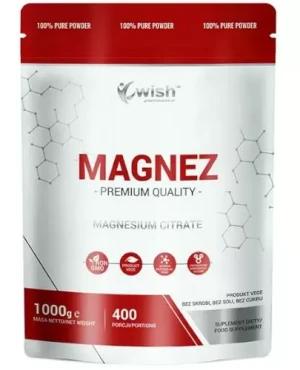 Wish Magnez (cytrynian magnezu) proszek 1000 g